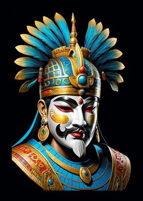 Asian Warrior Bust