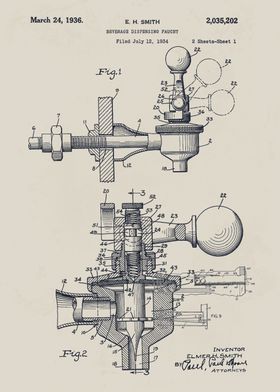 Beverage Dispensing Faucet Patent