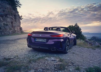 Purple BMW Z4 Convertible