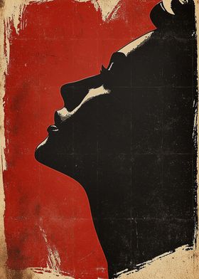 Vintage Woman Silhouette