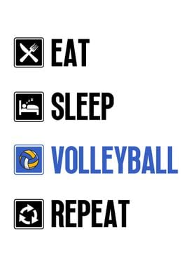 Eat Sleep Volleyball Repeat