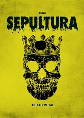 Sepultura Death Metal Poster