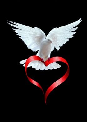 Dove and Heart