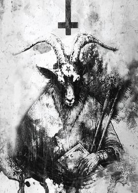 Baphomet with Inverted Cross