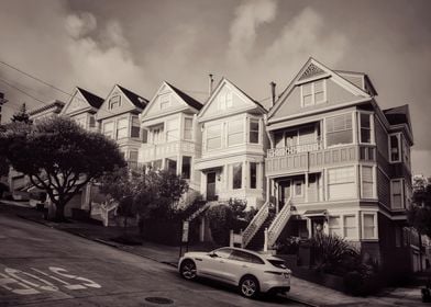 Victorian Houses on a Hill