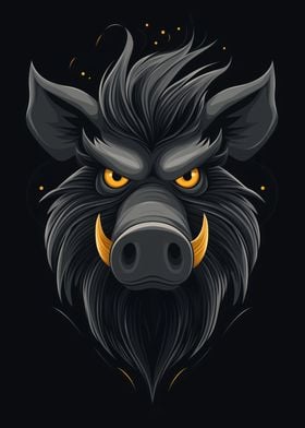 Angry Boar Illustration