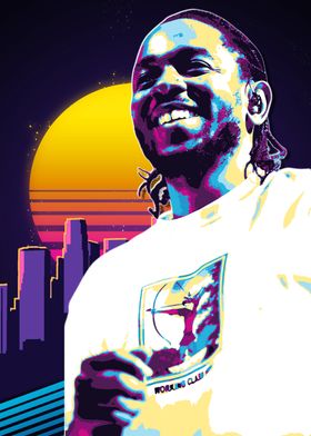 Kendrick Lamar Retro Art