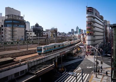 Japanese Train Station