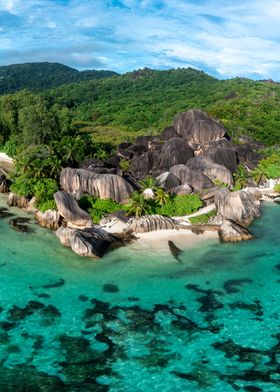 Tropical Island Beach Seychelles