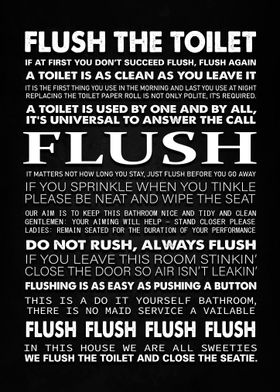 Funny WC - Flush The Toilet 