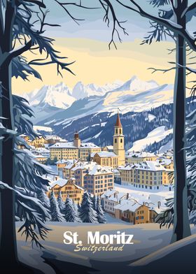 St. Moritz Winter Landscape