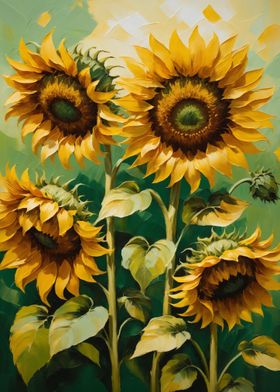 Sunflowers in Bloom