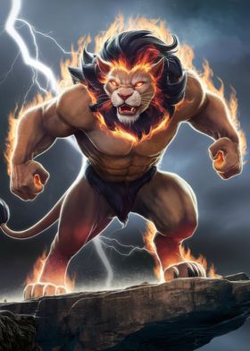 Fiery Lion