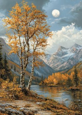 Autumn Mountain Lake