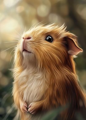 Cute Guinea Pig Portrait