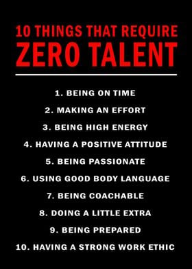 10 Things That Require Zero Talent