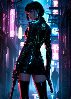 Cyberpunk Anime Girl