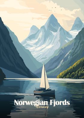 Norwegian Fjords Poster