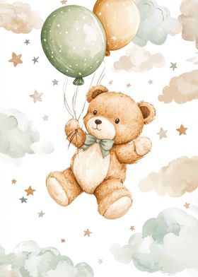 Teddy Bear Balloon Flight