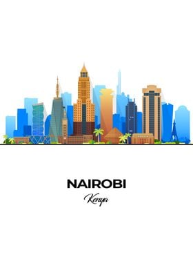 Nairobi Skyline Illustration