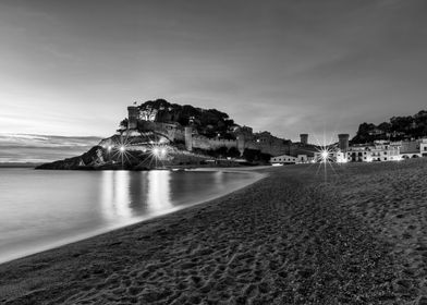 Coastal Castle at Dusk