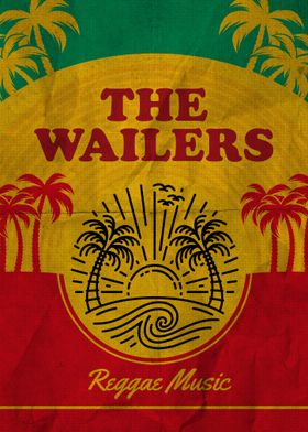 The Wailers Reggae Music Poster