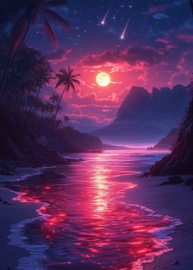 Tropical Sunset Beach