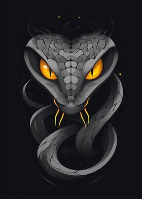 Cobra with Yellow Eyes