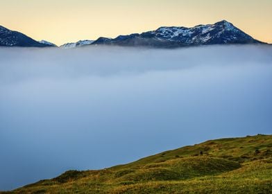 Fog in the Alps