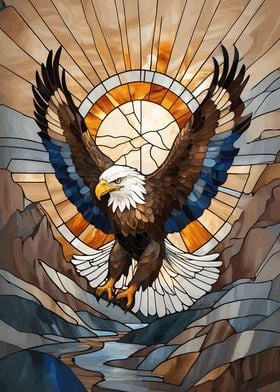 Eagle Stained Glass