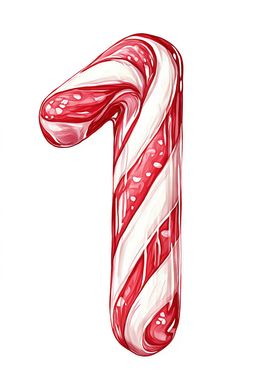 Advent Calendar Candy Cane Number 1