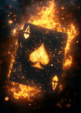 Ace of Spades on Fire