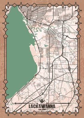 Lackawanna City Map