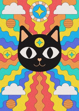 Psychedelic Cosmic Cat