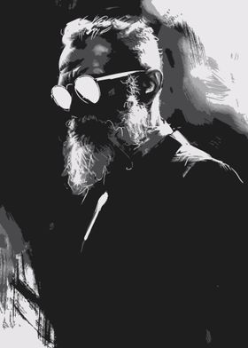 Man with Beard and Sunglasses