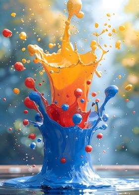 Colorful Paint Splash