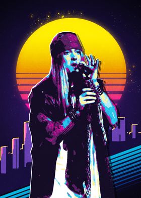 Axl Rose Retro Art