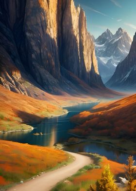 Mountain Valley Landscape