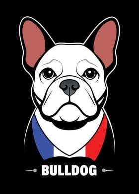 French Bulldog Illustration