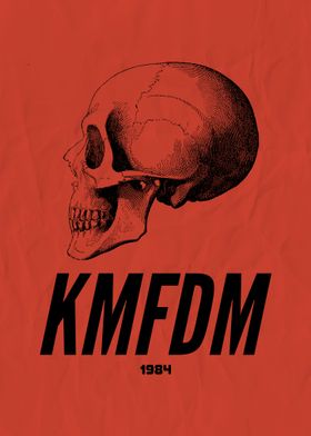 KMFDM Skull Poster