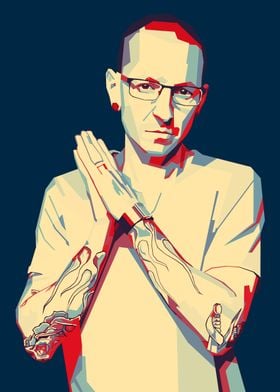 Chester Bennington Pop Art