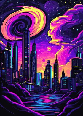 Neon Cityscape