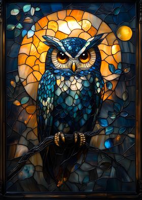 Stained Glass Owl