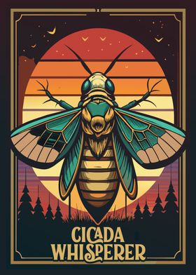 Cicada Whisperer Illustration