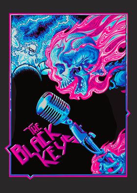 The Black Keys Skull Poster