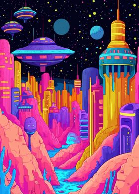 Neon Cityscape