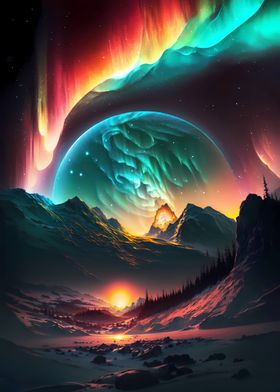 Aurora Borealis Planet