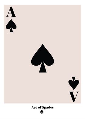 Ace of Spades Card