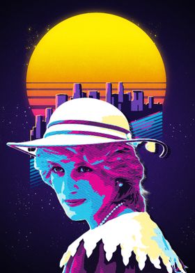 Princess Diana Retro Art