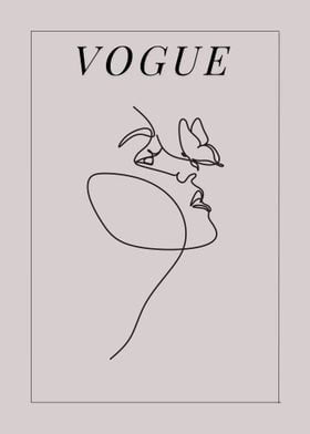 Vogue Line Art Print